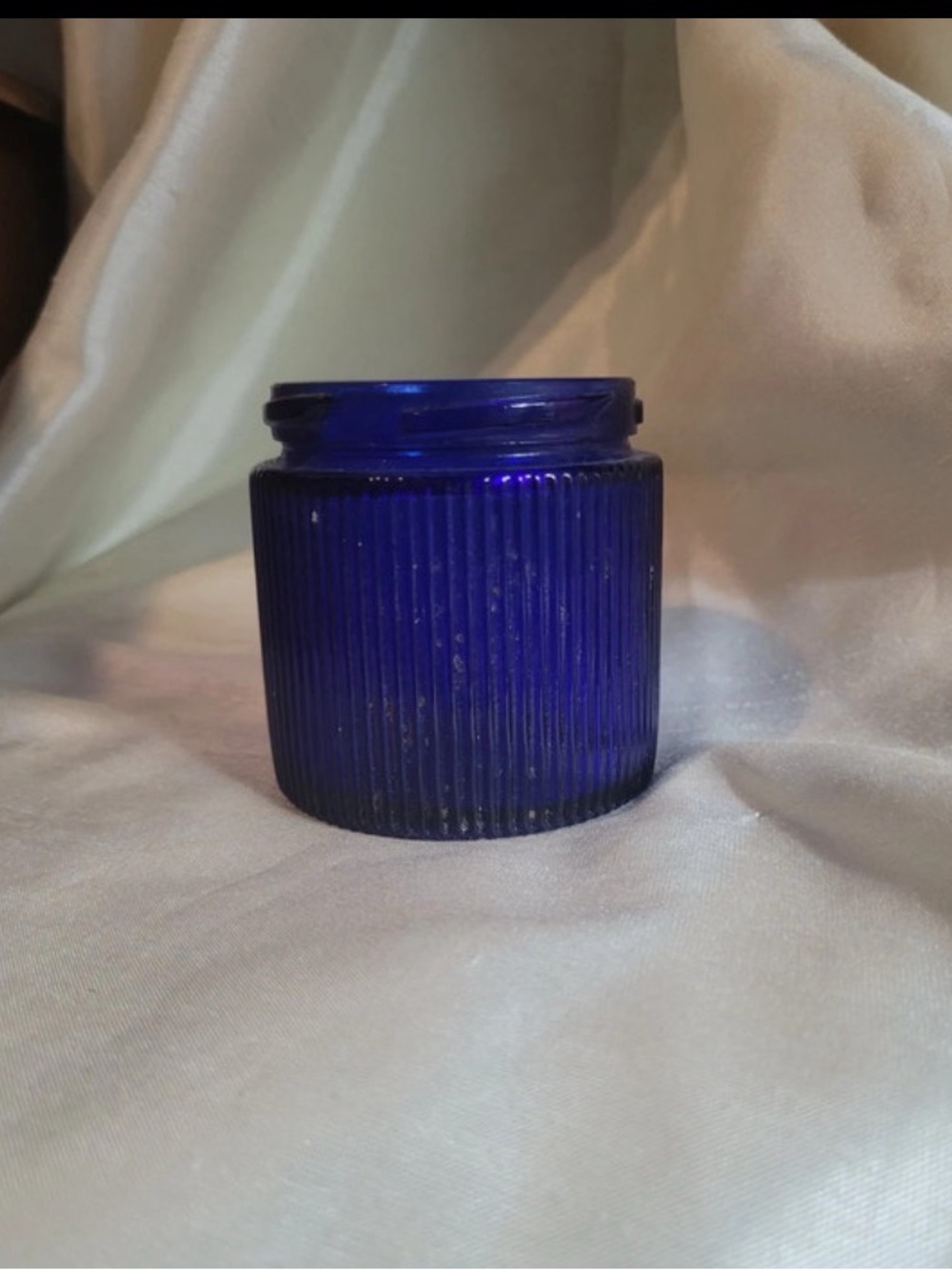 Avon Moonwind Cobalt Blue Jar